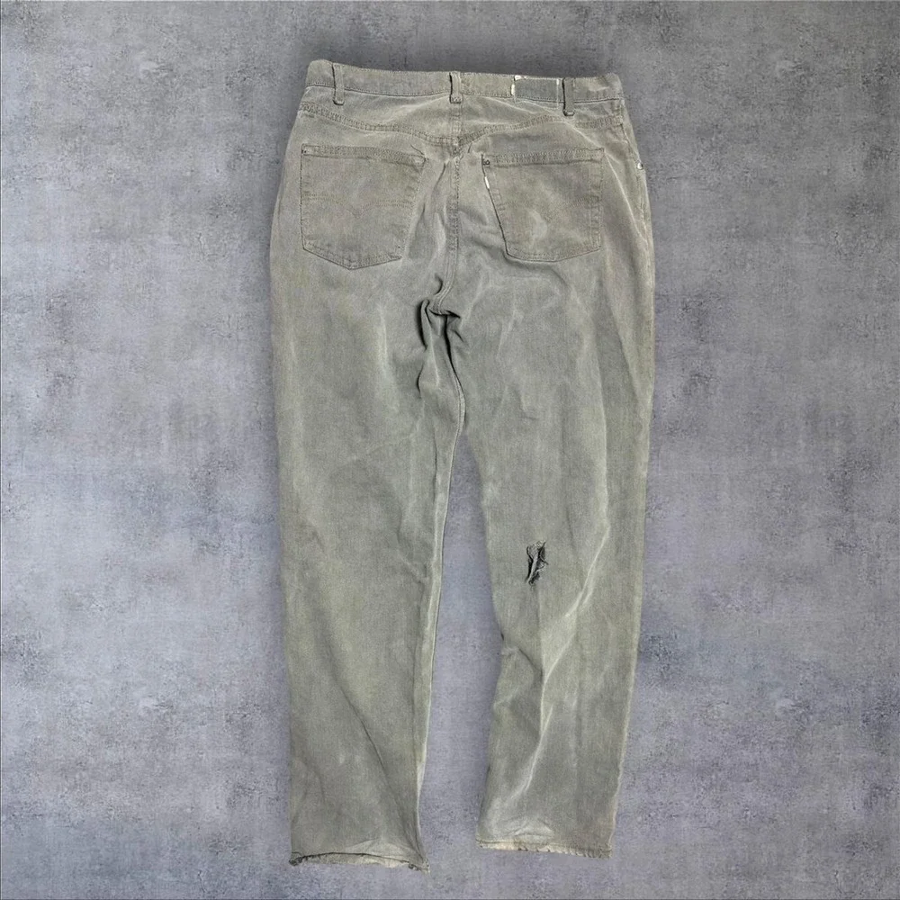 Vintage 90s Levi's‎ silver tab lean gray thrashed jeans 38x34